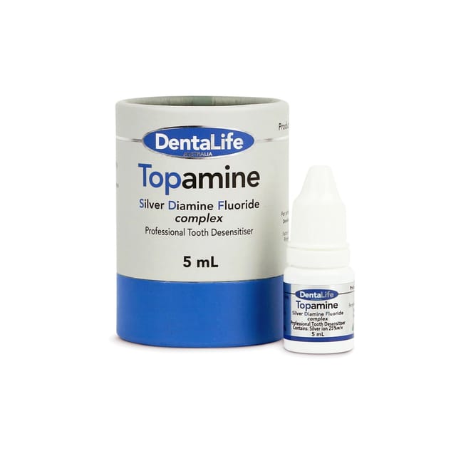Topamine SDF (Silver Diamine Fluoride),  Silver ion 25% w/v - 5ml Bottle