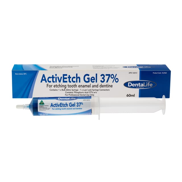 ActiveEtch Blue Gel 37% Enamel Kit - 60ml Bulk Syringe