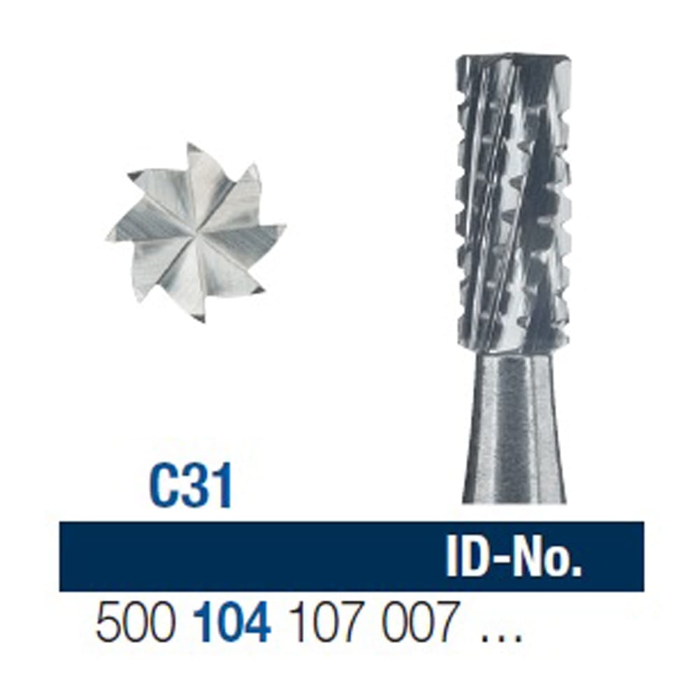 Ela Carbide Bur FG Fig 31 - Pack 6