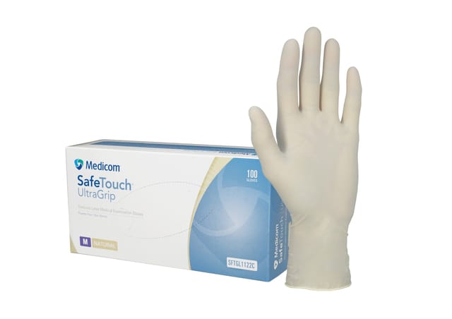 SafeTouch UltraGrip Latex Powder Free Gloves, X-Small *WSL