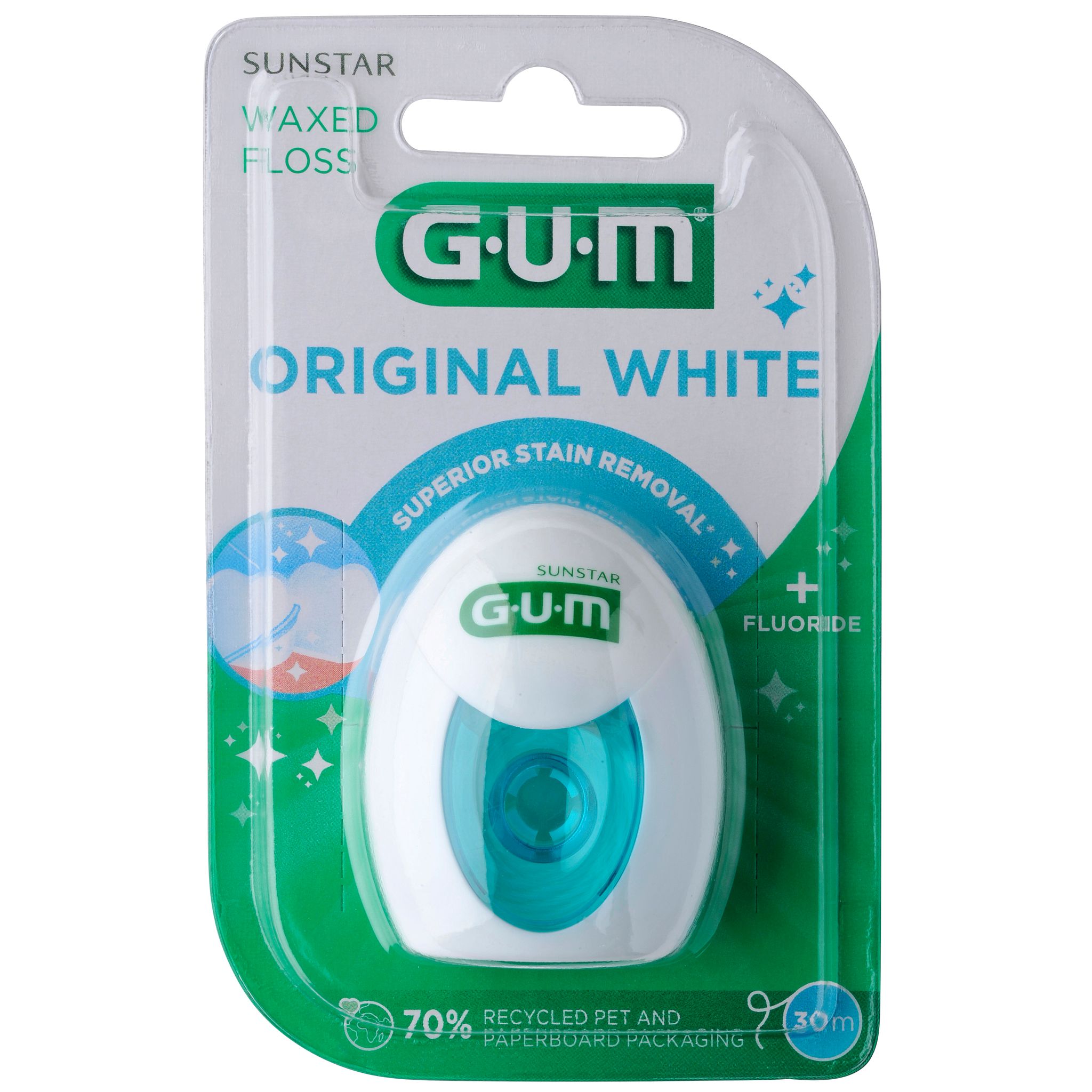 Gum Original White Floss 30m, 2040MA - Pack 1