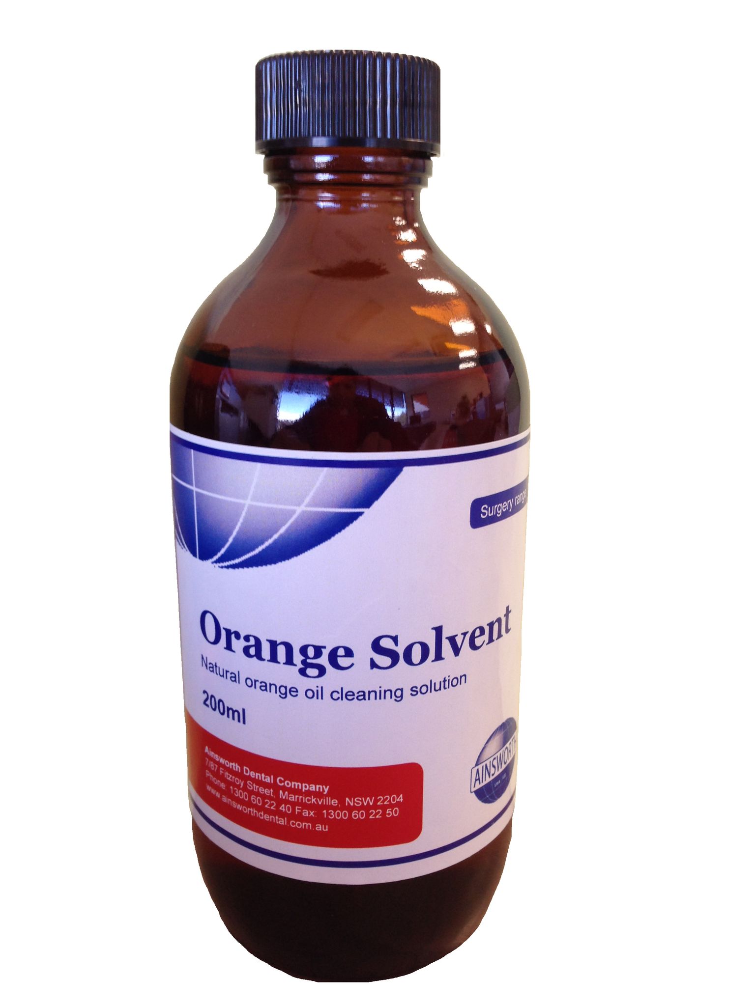 Orange Solvent Liquid - 200ml Bottle